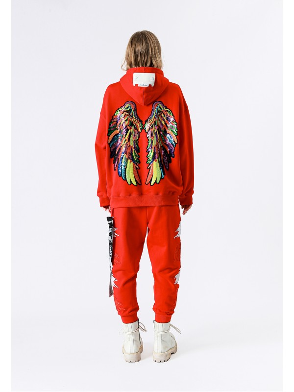 STRASS WINGS HOODIE