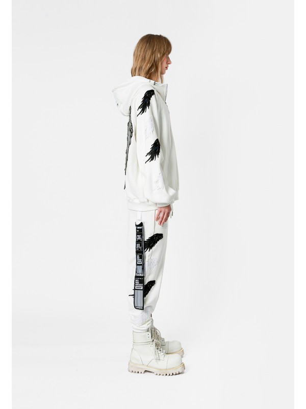 STRASS WINGS HOODIE