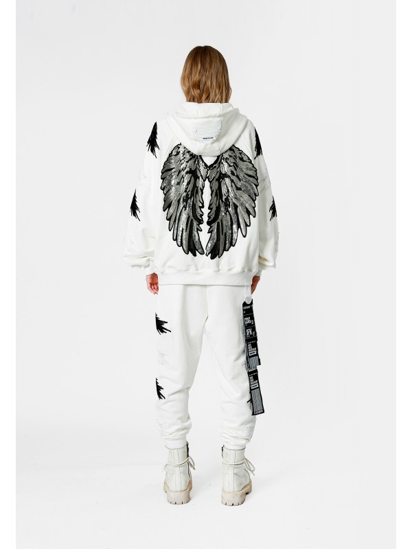 STRASS WINGS HOODIE