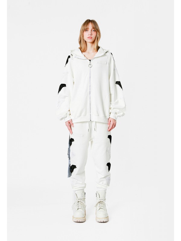 STRASS WINGS HOODIE