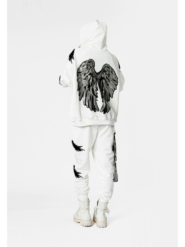 STRASS WINGS HOODIE