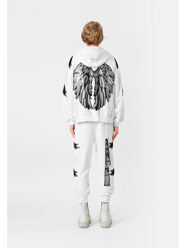 STRASS WINGS HOODIE