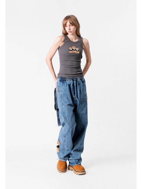 MIKE TEDDY DENIM PANTS