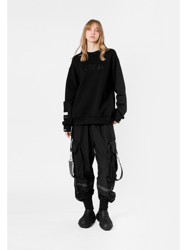 MWM STRASS LOGO SWEATSHIRT