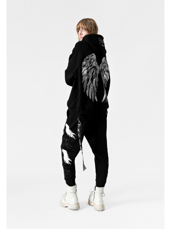 STRASS WINGS HOODIE