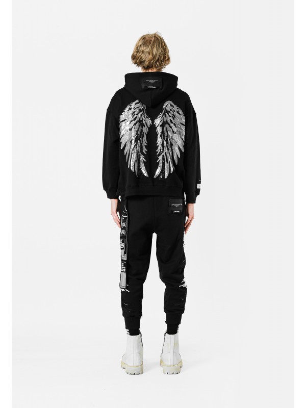 STRASS WINGS HOODIE