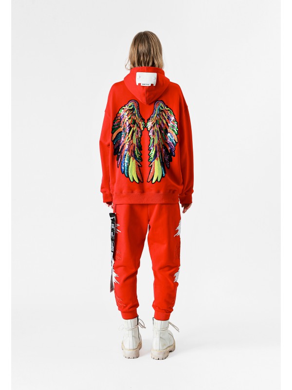 STRASS WINGS HOODIE