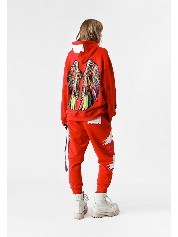 STRASS WINGS HOODIE