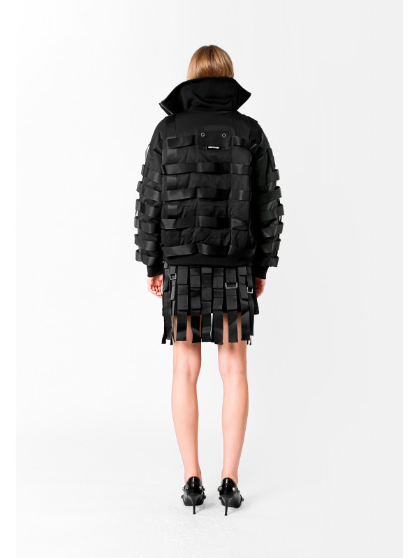 MWM INTERLACED DESIGN MINI SKIRT