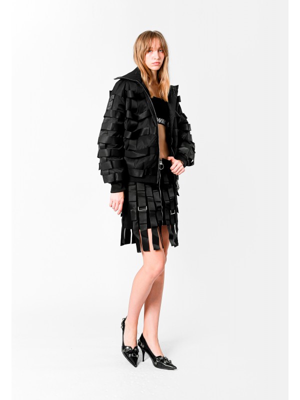 MWM INTERLACED DESIGN MINI SKIRT