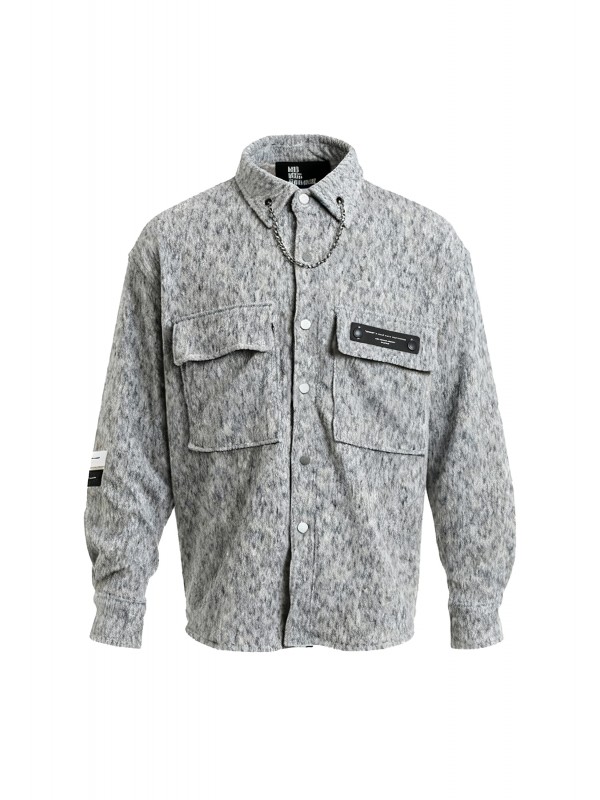 TEDDY OVERSHIRT WITH CHAIN