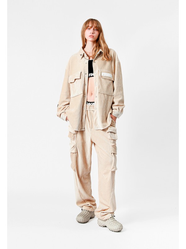 TEDDY OVERSHIRT WITH CHAIN