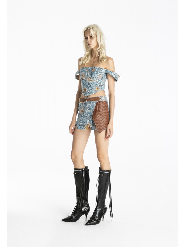 MWM TAPESTRY DENIM TOP