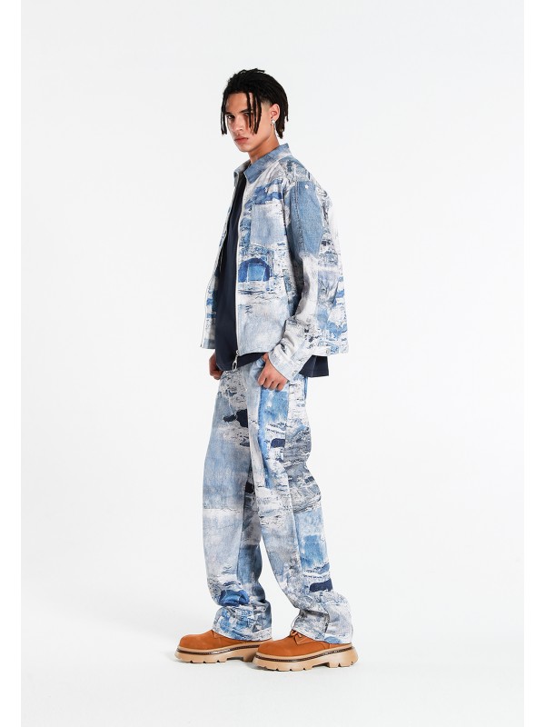 PANTALÓN VAQUERO MWM EFECTO DESGASTADO