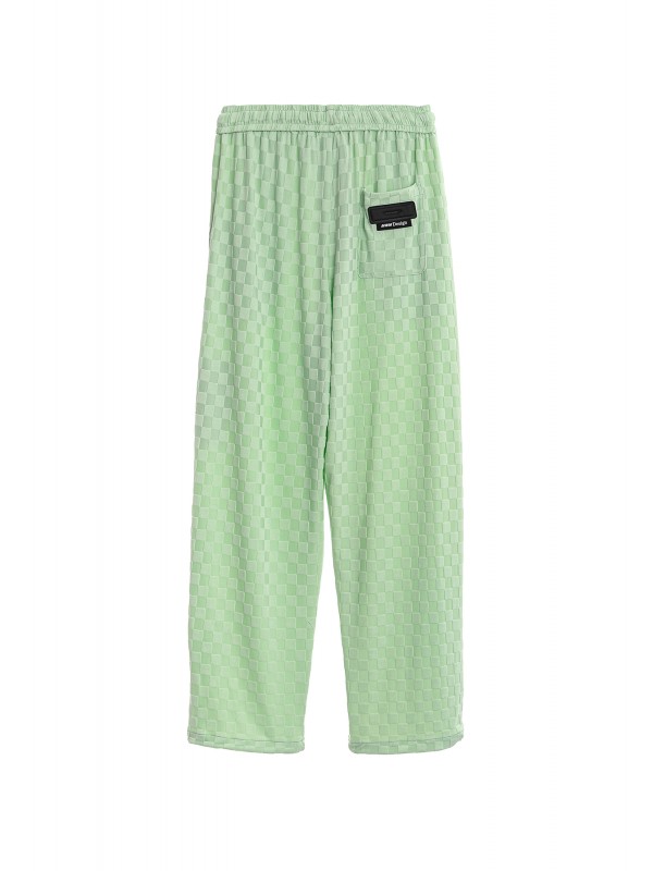 PANTALÓN MWM TEJIDO SUAVE CON ESTAMPADO DE CUADROS