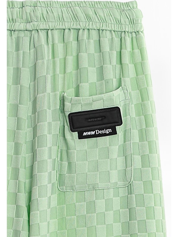 PANTALÓN MWM TEJIDO SUAVE CON ESTAMPADO DE CUADROS