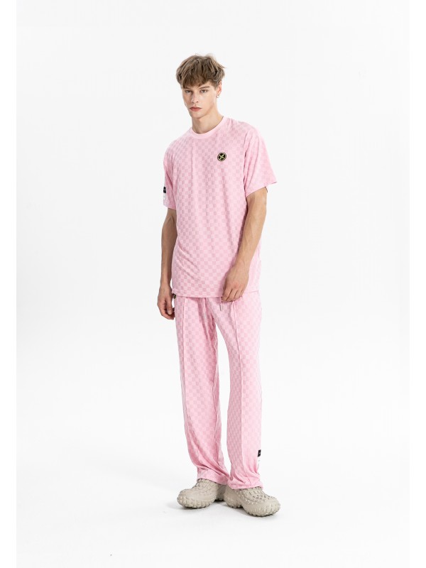 PANTALÓN MWM TEJIDO SUAVE CON ESTAMPADO DE CUADROS