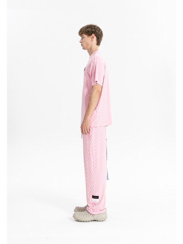 PANTALÓN MWM TEJIDO SUAVE CON ESTAMPADO DE CUADROS