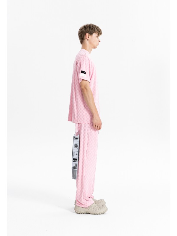 PANTALÓN MWM TEJIDO SUAVE CON ESTAMPADO DE CUADROS