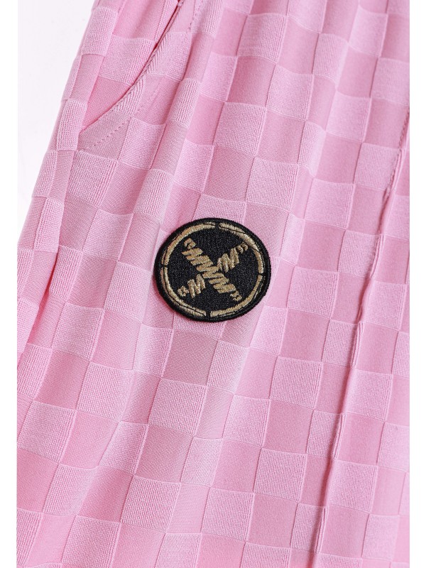 PANTALÓN MWM TEJIDO SUAVE CON ESTAMPADO DE CUADROS