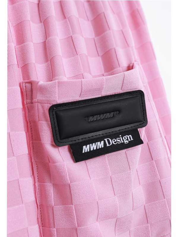 PANTALÓN MWM TEJIDO SUAVE CON ESTAMPADO DE CUADROS