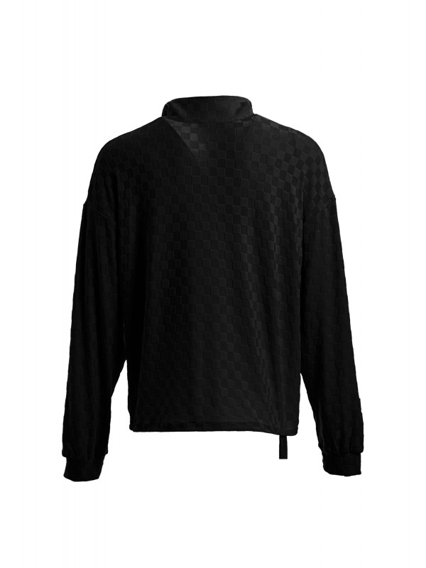 MWM SQUARE PATTERN SOFT FABRIC JACKET