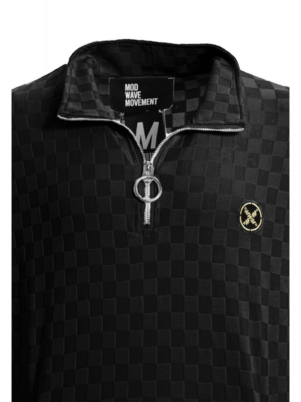 MWM SQUARE PATTERN SOFT FABRIC JACKET