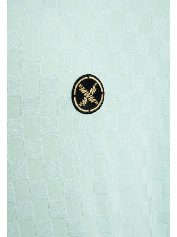 CHAQUETA MWM TEJIDO SUAVE CON ESTAMPADO DE CUADROS