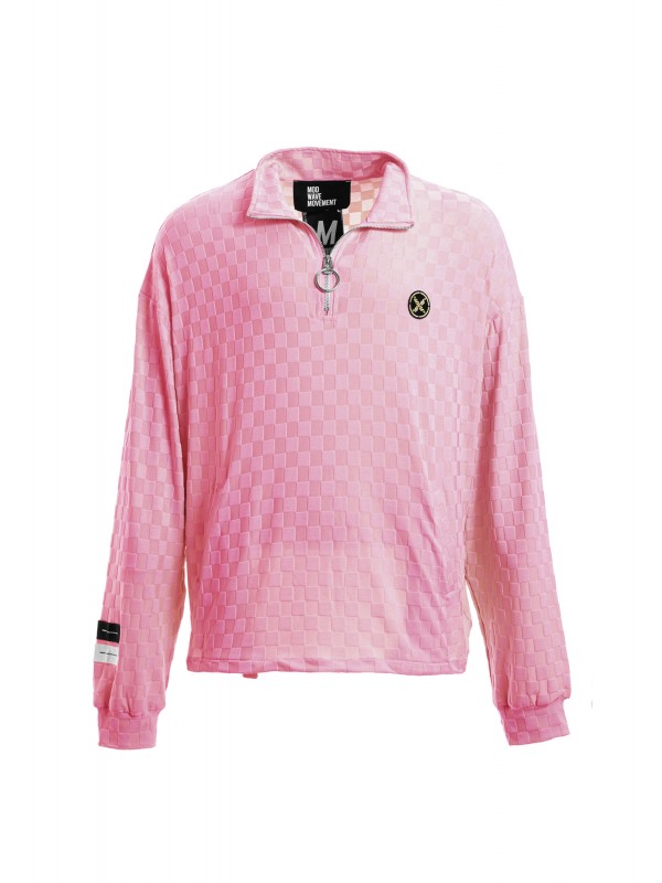 CHAQUETA MWM TEJIDO SUAVE CON ESTAMPADO DE CUADROS