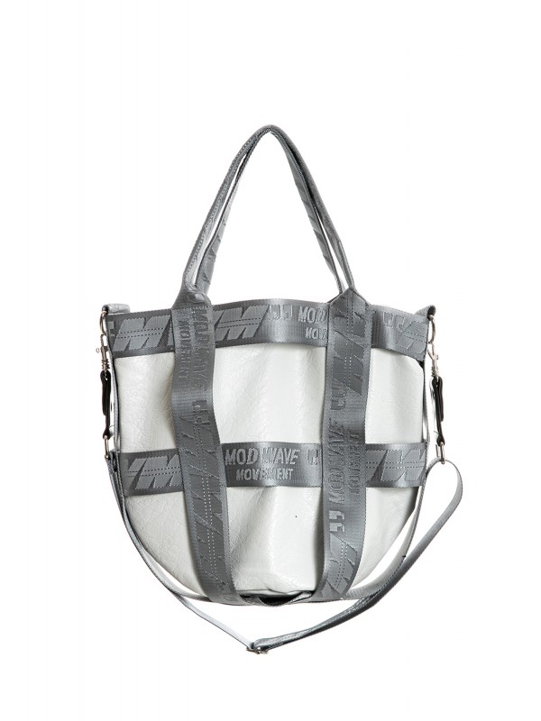 MWM FAUX LEATHER TOTE BAG