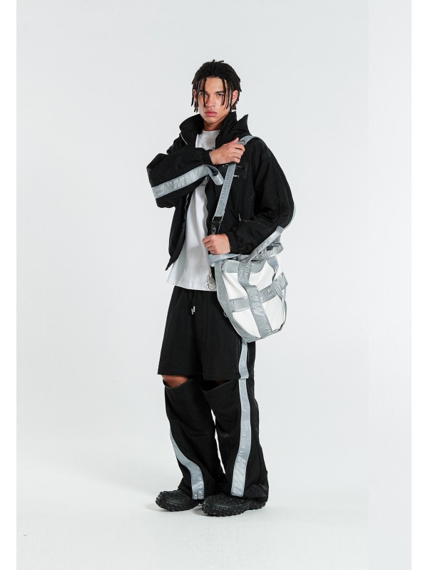 MWM FAUX LEATHER TOTE BAG