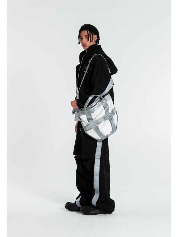 MWM FAUX LEATHER TOTE BAG