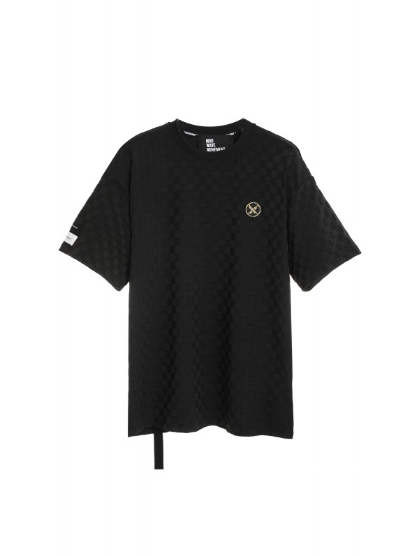 CAMISETA MWM TEJIDO SUAVE CON ESTAMPADO DE CUADROS