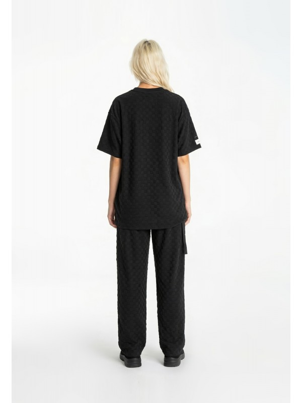 CAMISETA MWM TEJIDO SUAVE CON ESTAMPADO DE CUADROS