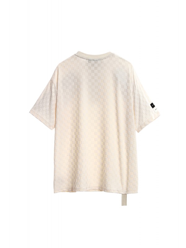 CAMISETA MWM TEJIDO SUAVE CON ESTAMPADO DE CUADROS