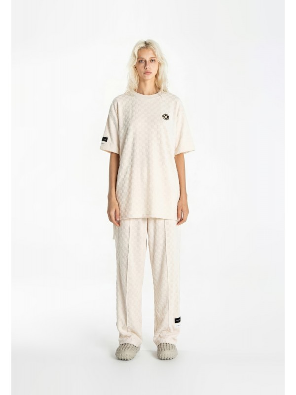 CAMISETA MWM TEJIDO SUAVE CON ESTAMPADO DE CUADROS