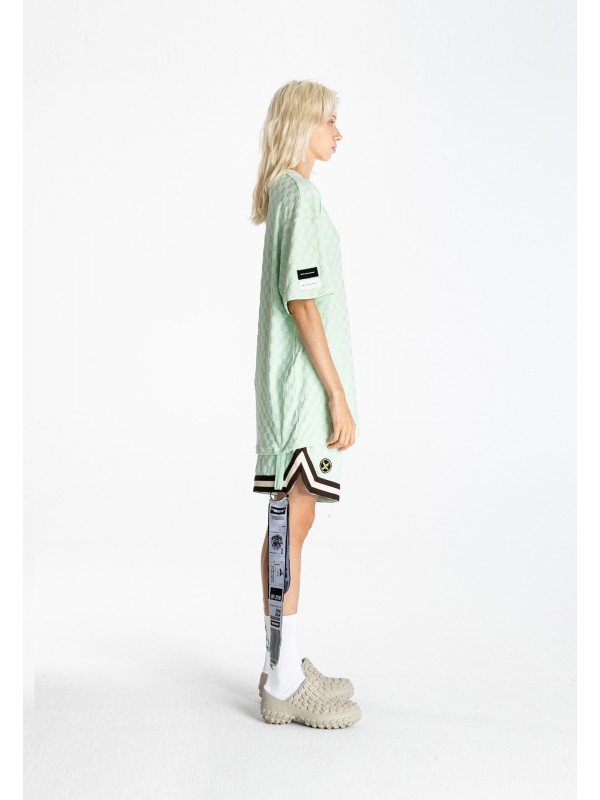 CAMISETA MWM TEJIDO SUAVE CON ESTAMPADO DE CUADROS