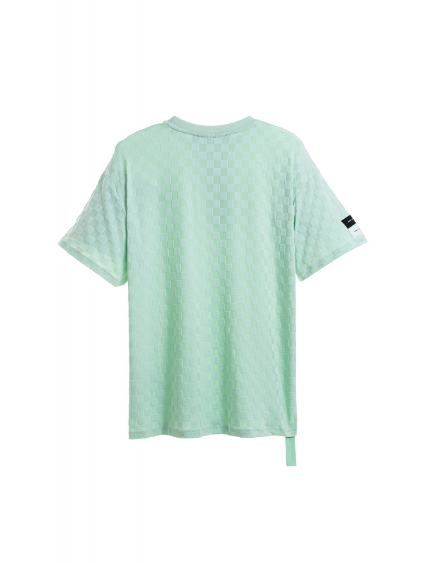 CAMISETA MWM TEJIDO SUAVE CON ESTAMPADO DE CUADROS