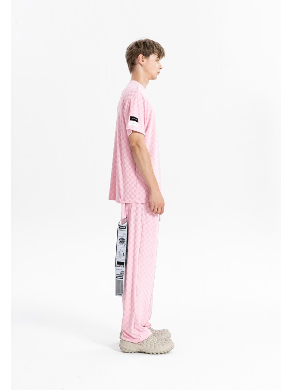 CAMISETA MWM TEJIDO SUAVE CON ESTAMPADO DE CUADROS