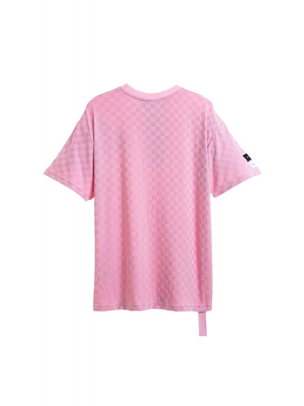 CAMISETA MWM TEJIDO SUAVE CON ESTAMPADO DE CUADROS