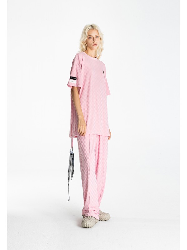 CAMISETA MWM TEJIDO SUAVE CON ESTAMPADO DE CUADROS