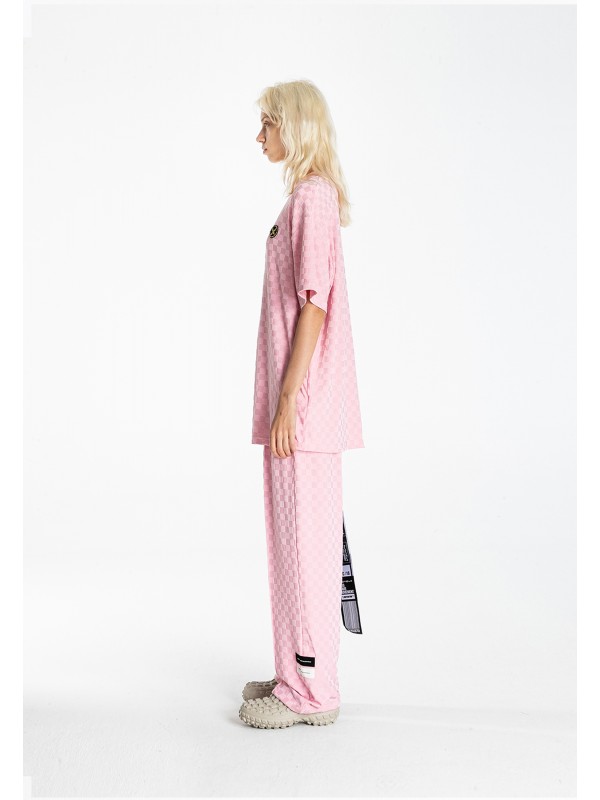 CAMISETA MWM TEJIDO SUAVE CON ESTAMPADO DE CUADROS