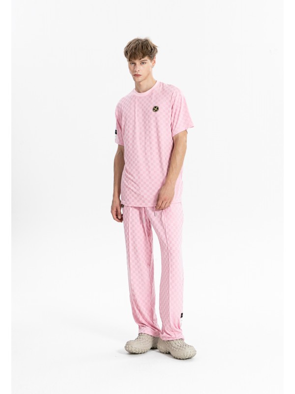 CAMISETA MWM TEJIDO SUAVE CON ESTAMPADO DE CUADROS