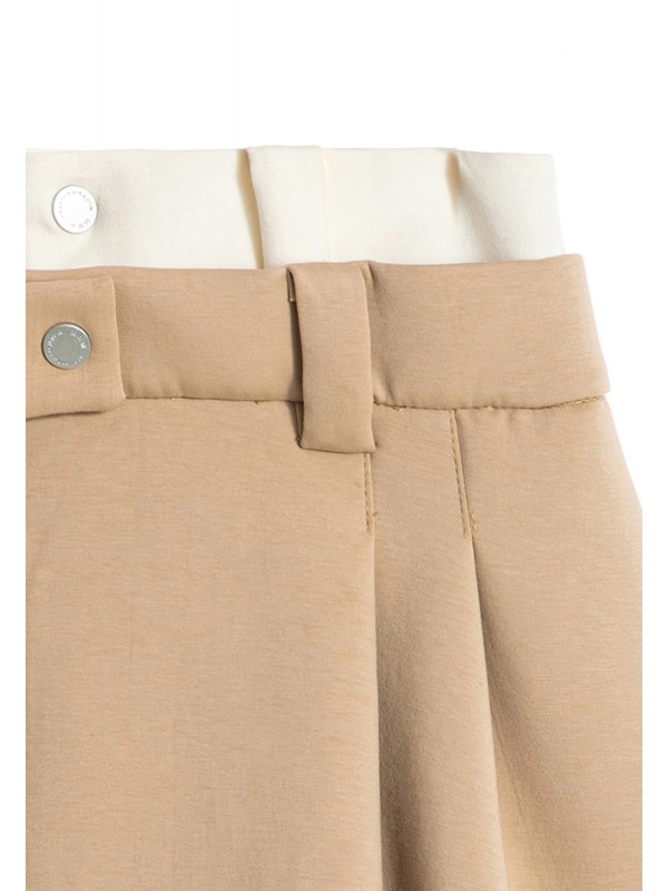 FALDA DE PUNTO MWM CON DOBLE CINTURA