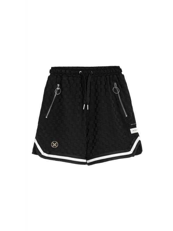 BERMUDA MWM TEJIDO SUAVE CON ESTAMPADO DE CUADROS