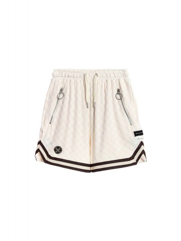 BERMUDA MWM TEJIDO SUAVE CON ESTAMPADO DE CUADROS