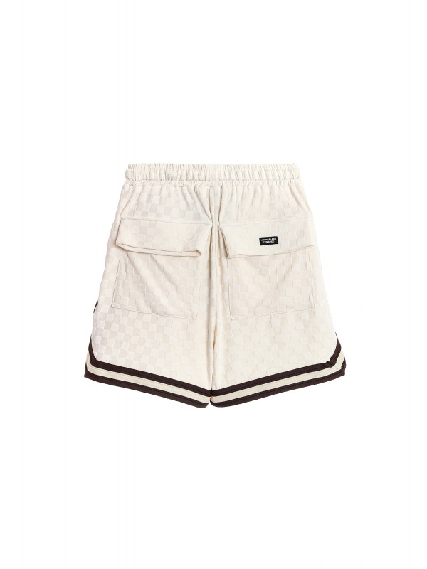 BERMUDA MWM TEJIDO SUAVE CON ESTAMPADO DE CUADROS