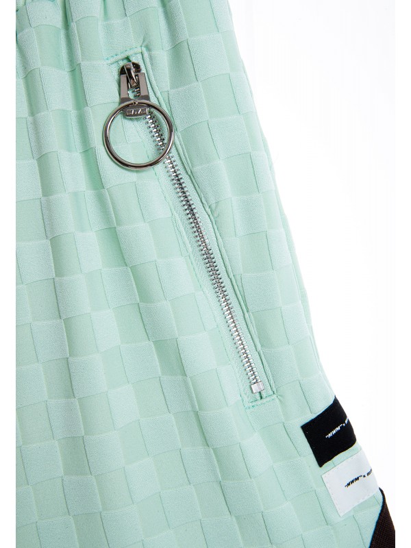 BERMUDA MWM TEJIDO SUAVE CON ESTAMPADO DE CUADROS