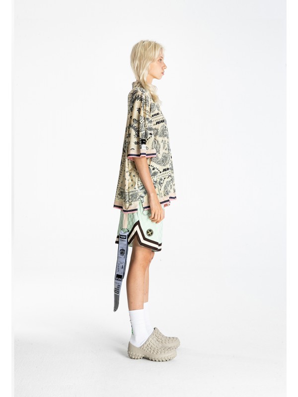 BERMUDA MWM TEJIDO SUAVE CON ESTAMPADO DE CUADROS