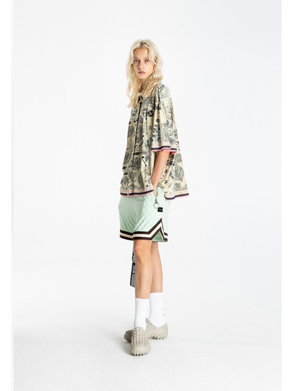 BERMUDA MWM TEJIDO SUAVE CON ESTAMPADO DE CUADROS